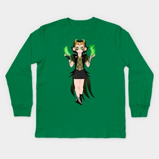 Magical Girl Loki (Marvel/MCU/Comics) Kids Long Sleeve T-Shirt